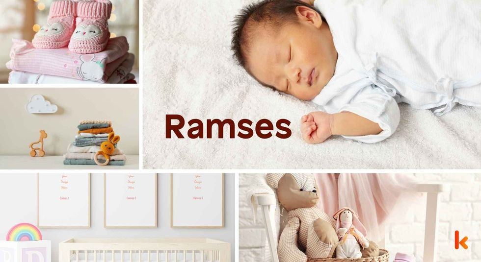 Baby name Ramses - cute baby, clothes, crib, accessories and toys.