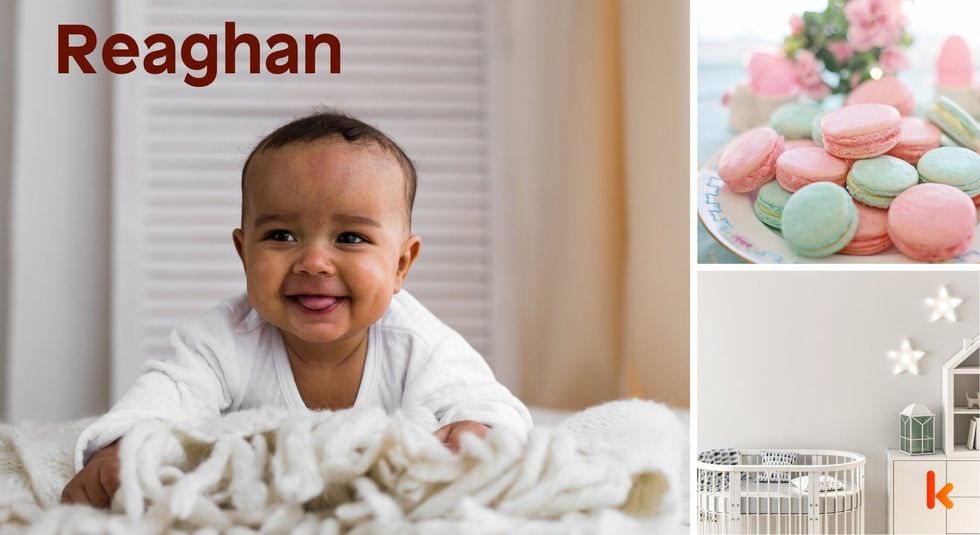 Baby Name Reaghan- cute baby, crib, macarons