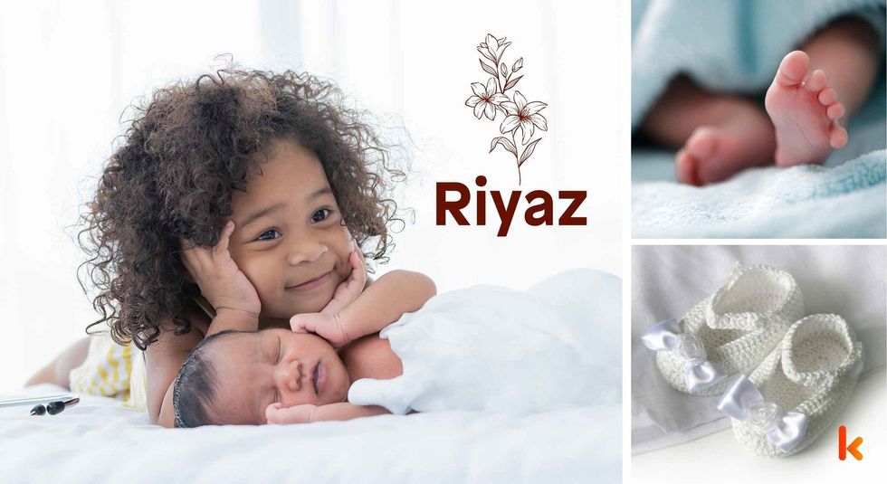 Baby name Riyaz - cute baby, feet & booties