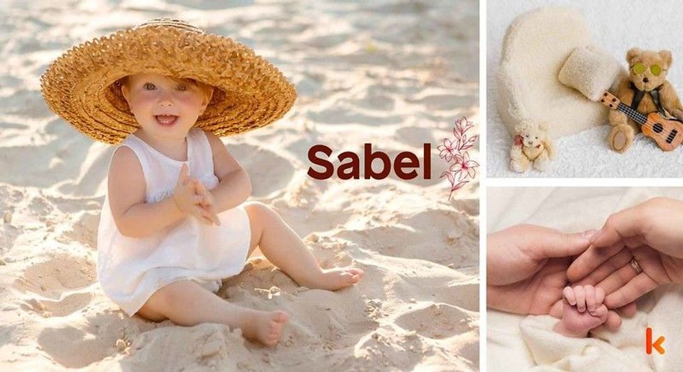 Baby Name Sabel- cute baby, crib, macarons