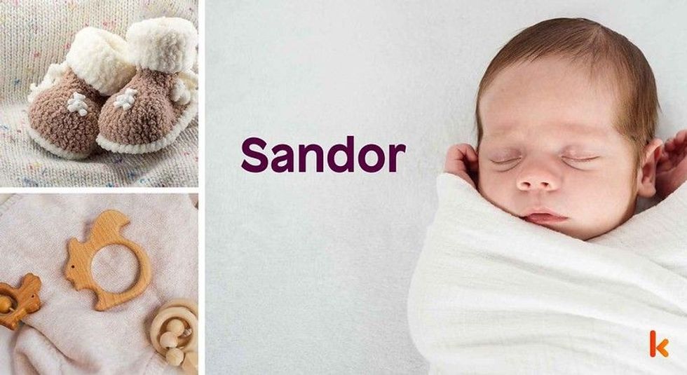 Baby Name Sandor - cute baby, baby booties, teether.