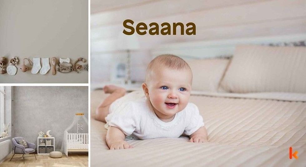 Baby name Seaana - cute baby, clothes, crib, accessories and toys.