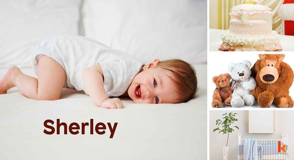 Baby Name Sherley- cute baby, crib, cake, toys
