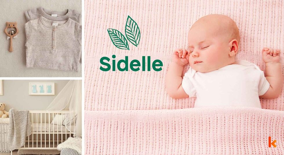 Baby name Sidelle - cute baby, clothes, crib, accessories and toys.