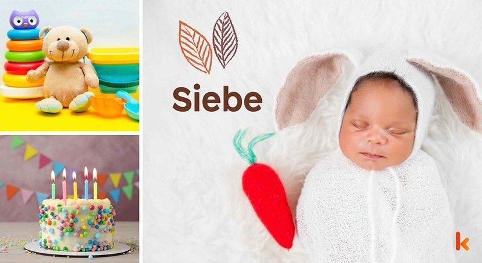 Baby name Siebe - cute baby, baby color toys & baby cakes.