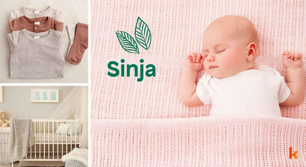 Baby name Sinja - cute baby, clothes, crib, accessories and toys.