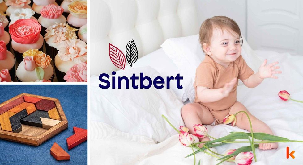 Baby name sintbert - cute baby, toys, cupcake