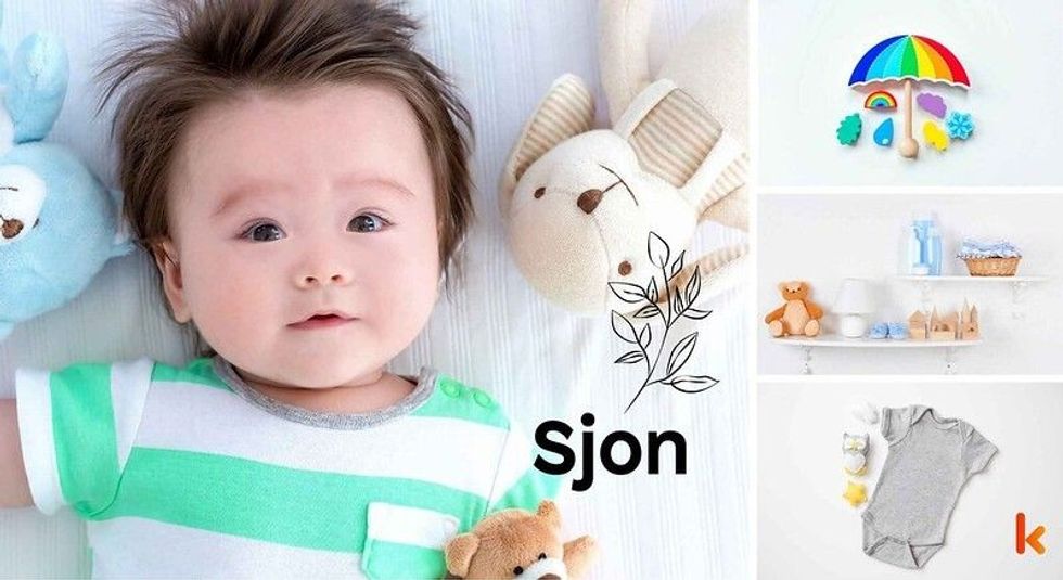 Baby name sjon - cute baby, toy, clothes