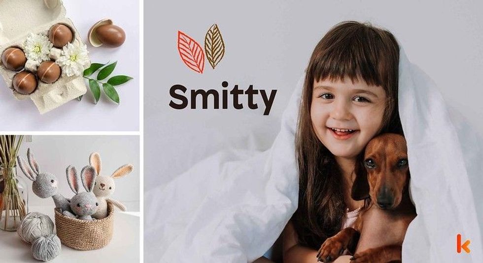 Baby name smitty - cute baby, chocolates, crochet bunnies