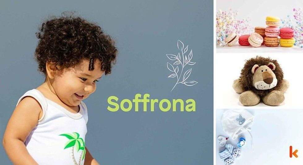 Baby name soffrona - cute baby, toy, macarons