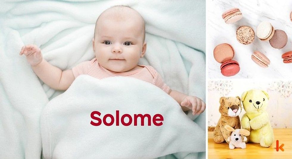 Baby name solome - cute baby, feet, blanket