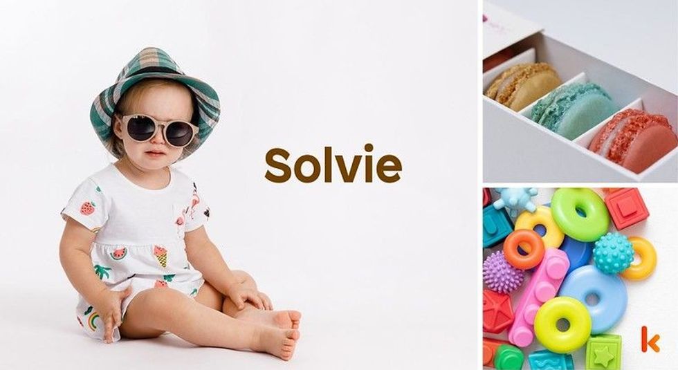 Baby name solvie - cute baby, toys, macarons