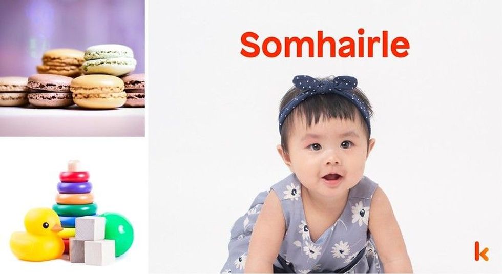 Baby name somhairle - cute baby, toys, macarons
