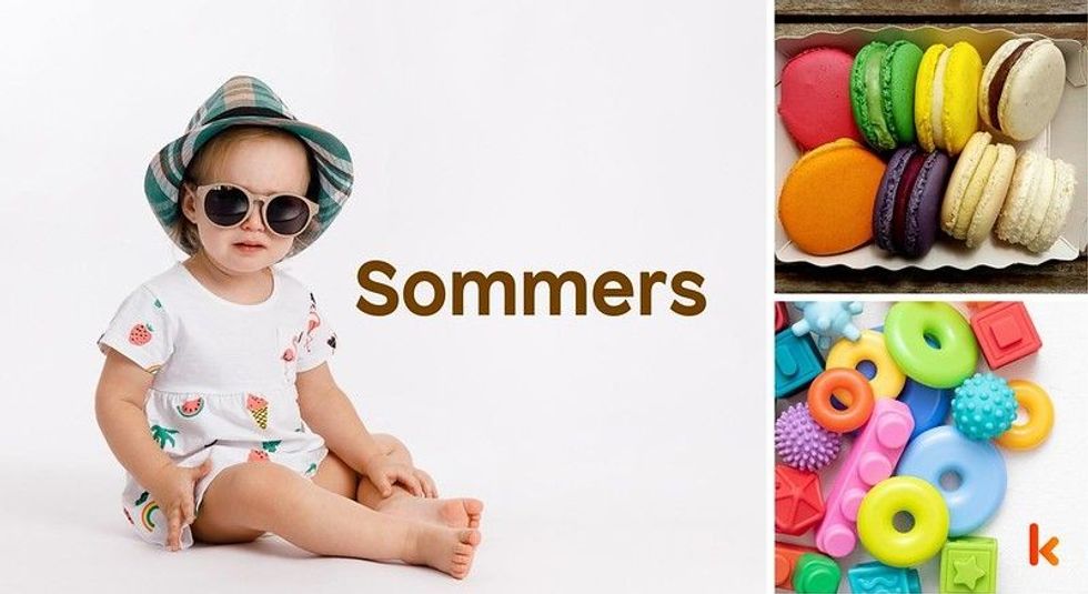 Baby name sommers - cute baby, toys, macarons