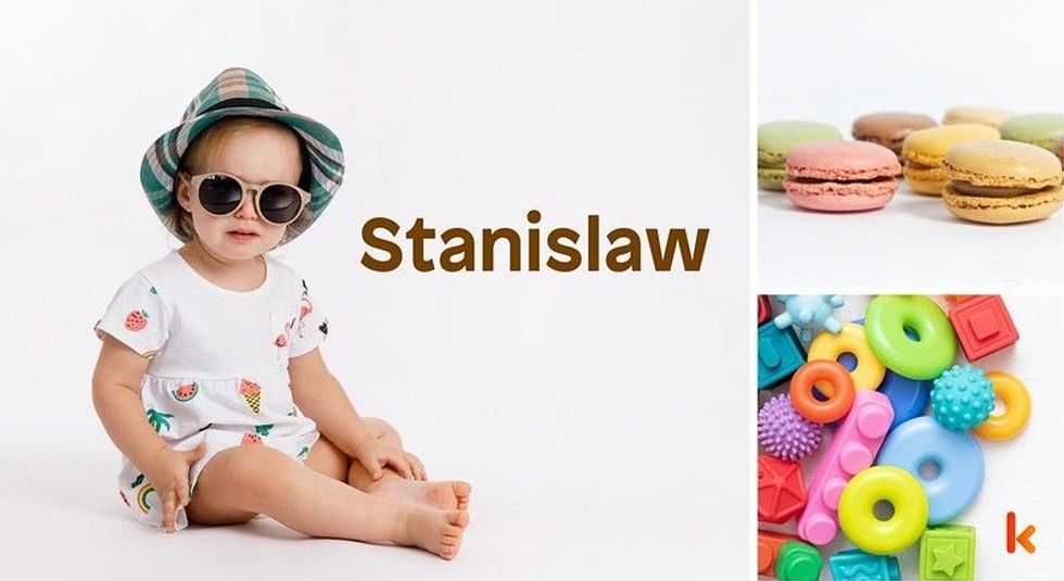 Baby name stanislaw - cute baby, toys, macarons