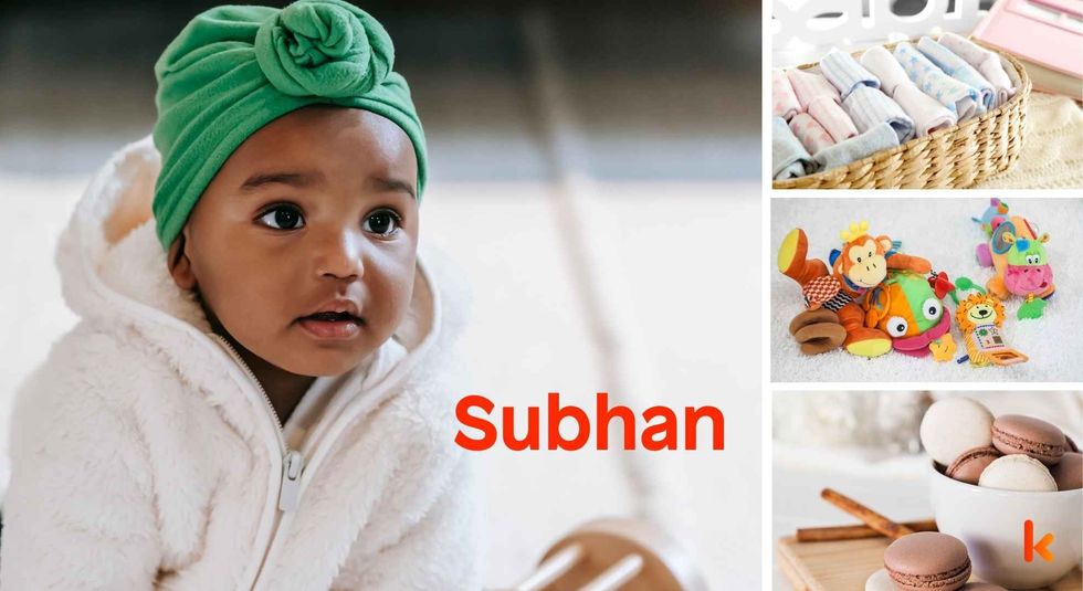 Baby name Subhan - cute baby, toys, clothes & macarons.