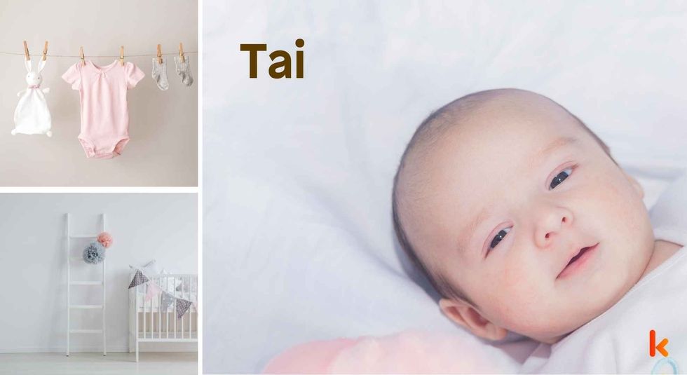 Baby name Tai - cute baby, clothes, crib, accessories and toys.