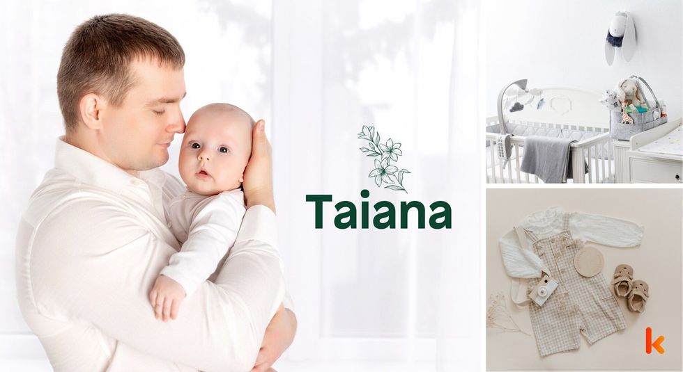 Baby name Taiana - cute baby, baby crib, baby booties, clothes