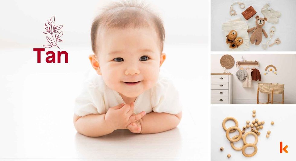 Baby name Tan - Cute baby, teethers, cradle, toys. 
