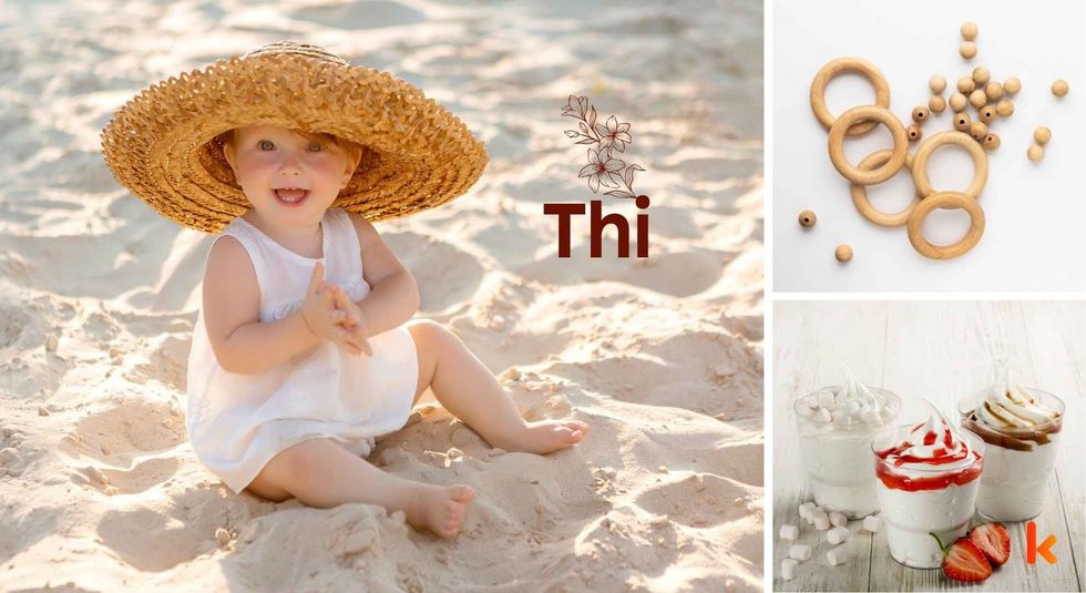 Baby name Thi - Cute baby, teethers, cupcakes. 