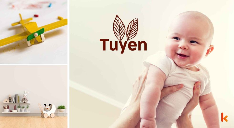 Baby name Tuyen - Cute baby, room, toys. 