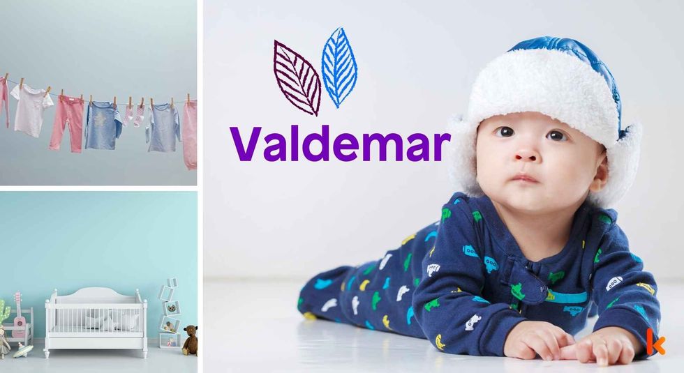 Baby name Valdemar - cute baby, clothes, crib, accessories and toys.