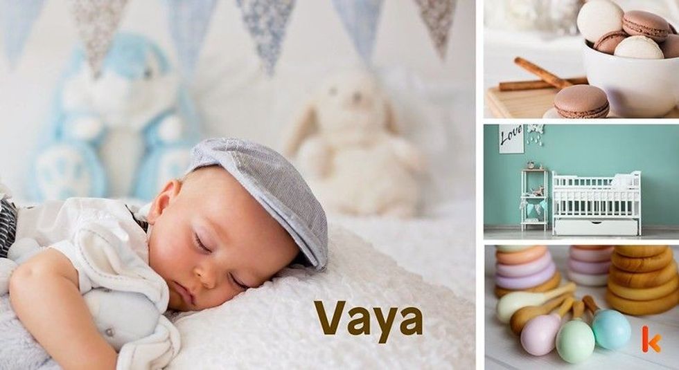 Baby name Vaya - cute, baby, macaron, toys, clothes.