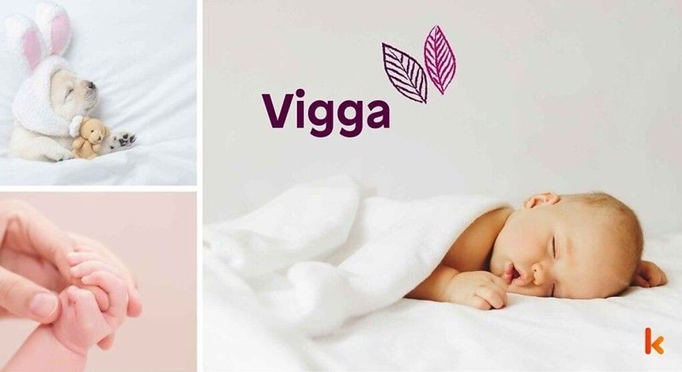 Baby name Vigga - cute baby & toys