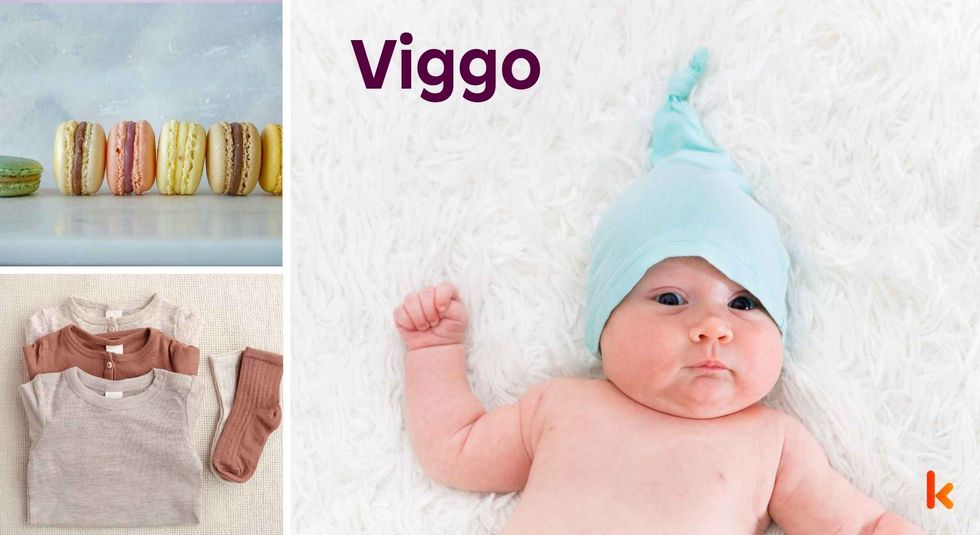 Baby name Viggo - cute baby, macarons, clothes