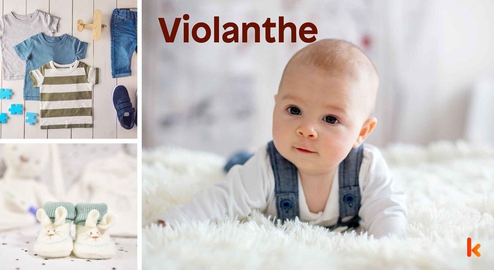 Baby Name Violanthe- cute baby, booties, clothes.