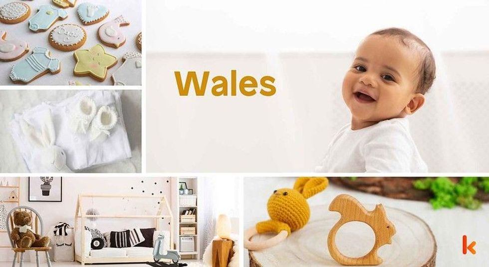 Baby Name Wales - cute baby, baby room, booties, cookies, teether.