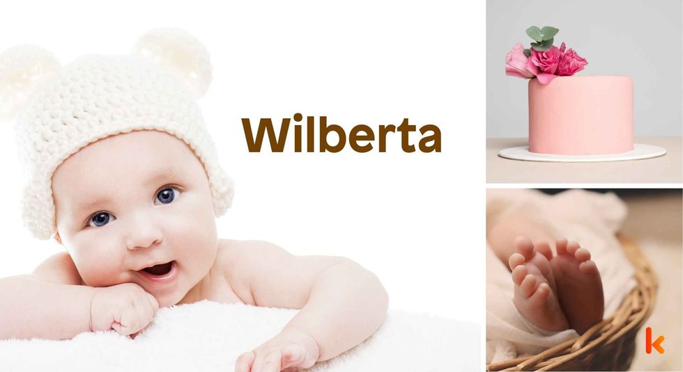 Baby name Wilberta - cute baby, feet, cake