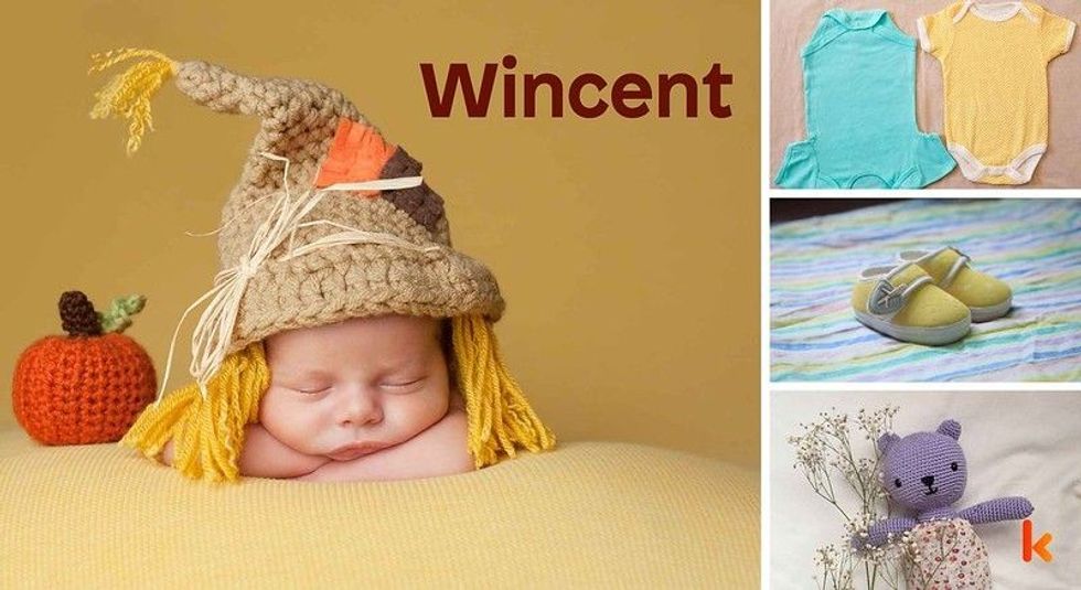 Baby Name Wincent - cute baby, dress, shoes and toys.