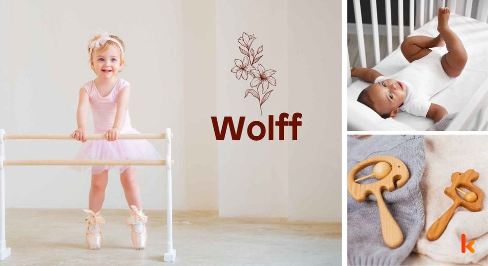 Baby name Wolff - cute baby, baby crib & teether