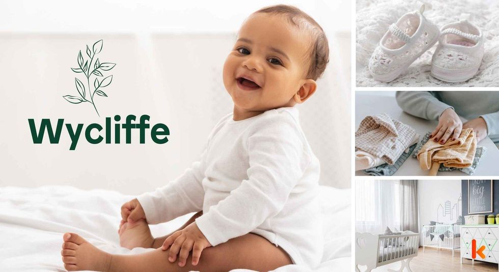 Baby name Wycliffe - cute baby, booties, clothes & baby room.