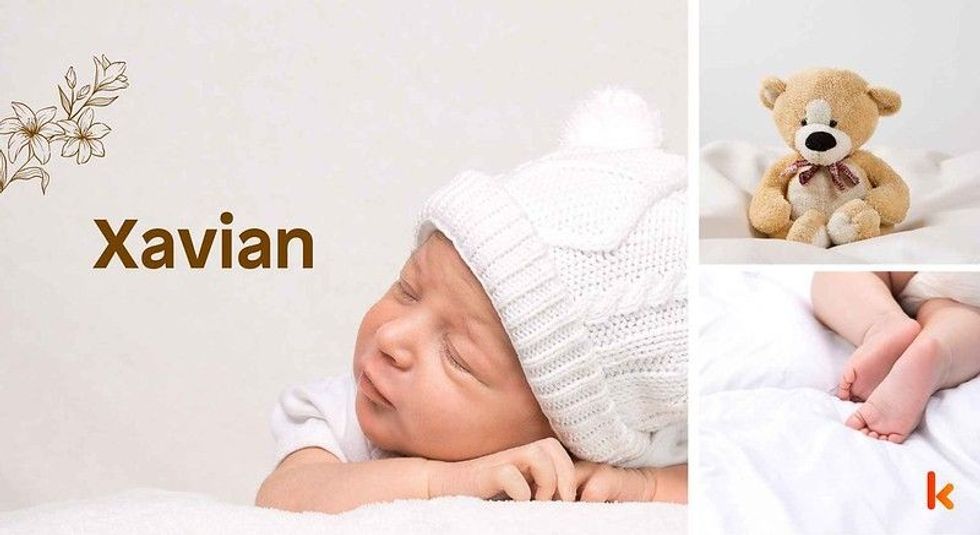 Baby Name Xavian - cute baby, baby foot, teddy.