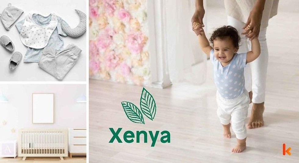 Baby name Xenya - cute baby, clothes, crib, accessories and toys.