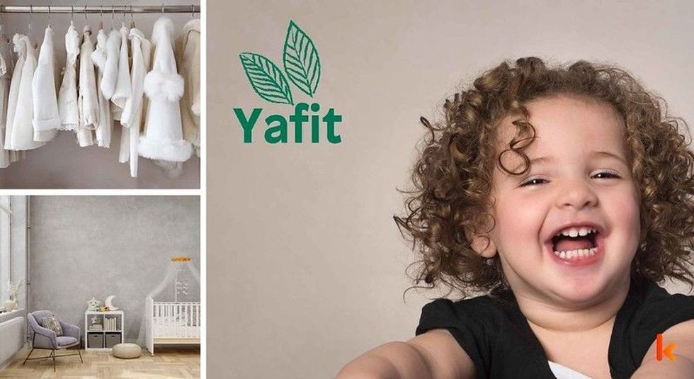 Baby name Yafit - cute baby, clothes, crib, accessories and toys.