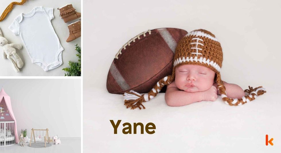 Baby name Yane - cute baby, clothes, crib, accessories and toys.