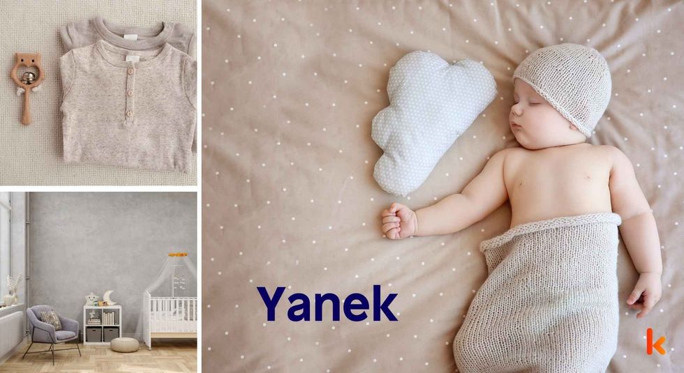 Baby name Yanek - cute baby, clothes, crib, accessories and toys.