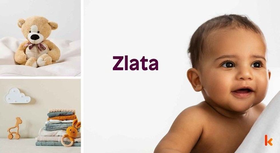 Baby Name Zalta - cute baby, baby clothes, teddy toy.