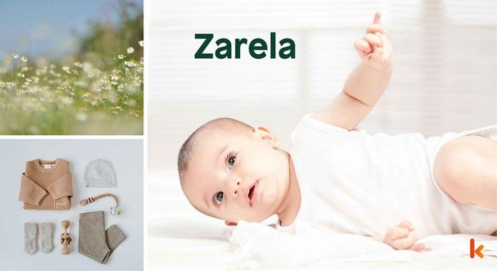 Baby name Zarela - cute baby, clothes, flowers