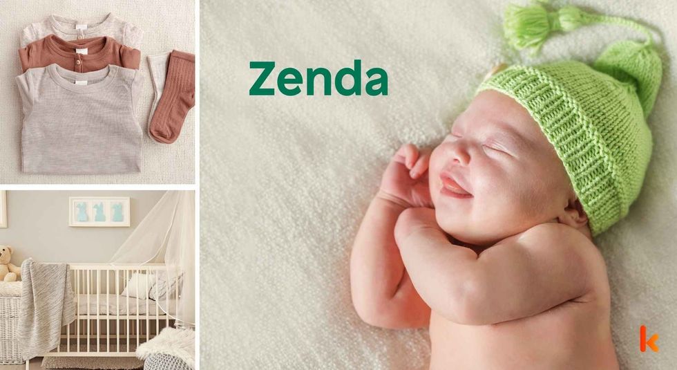 Baby name Zenda - cute baby, clothes, crib, accessories and toys.
