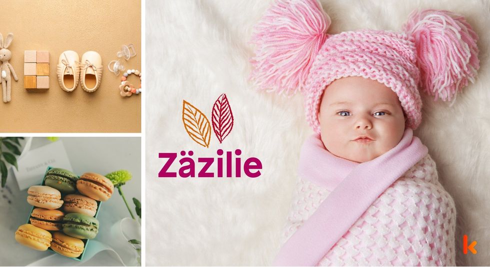 Baby name Zzäzilie - cute baby, toys, macarons