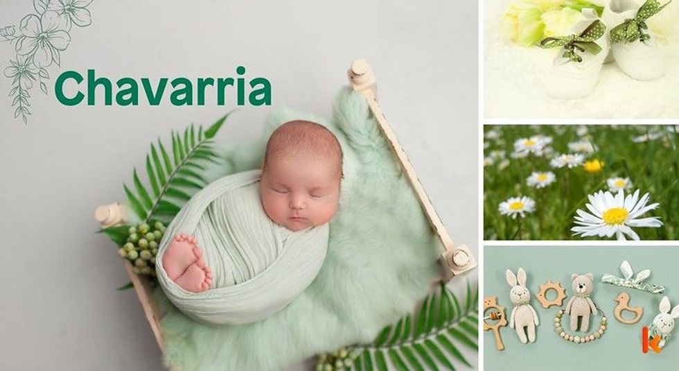 Baby Names Chavarria - Cute baby wrapped in knitted cloth.