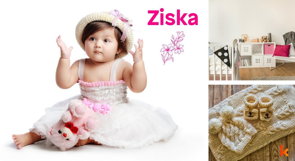 Baby names Ziska -cutebaby, crib,caps,socks,clothes.