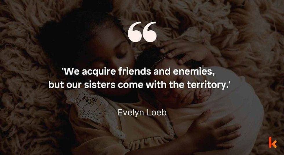 Baby Sister quote by Evelyn Loeb