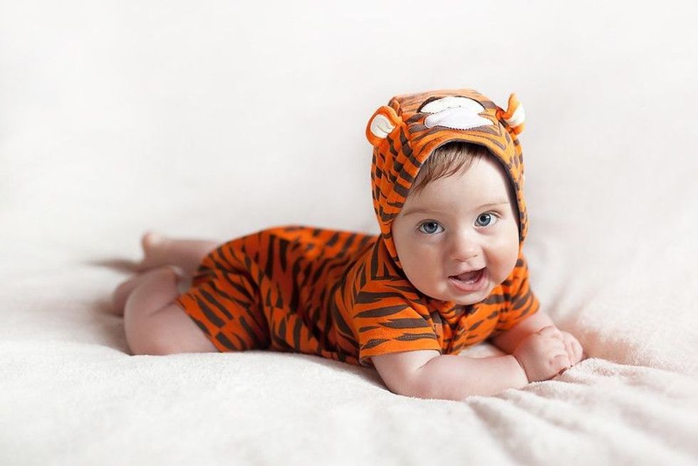 Baby wearing tiger suit - Nicknames