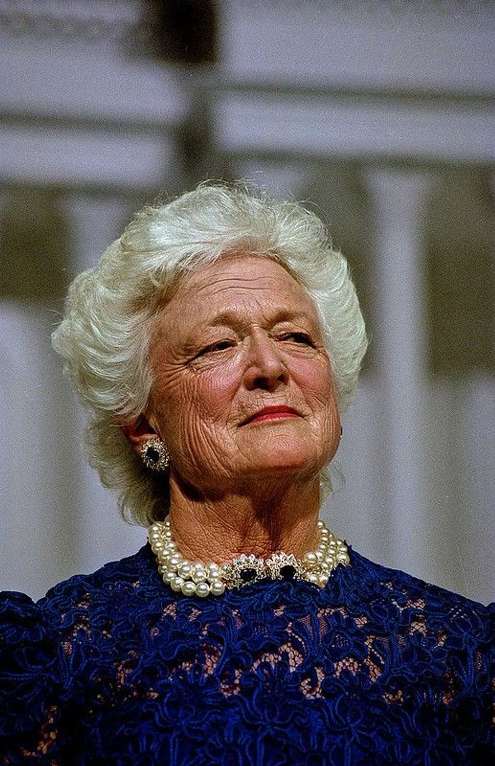 Barbara Bush at the annual President's Dinner - Barbara Bush Quotes