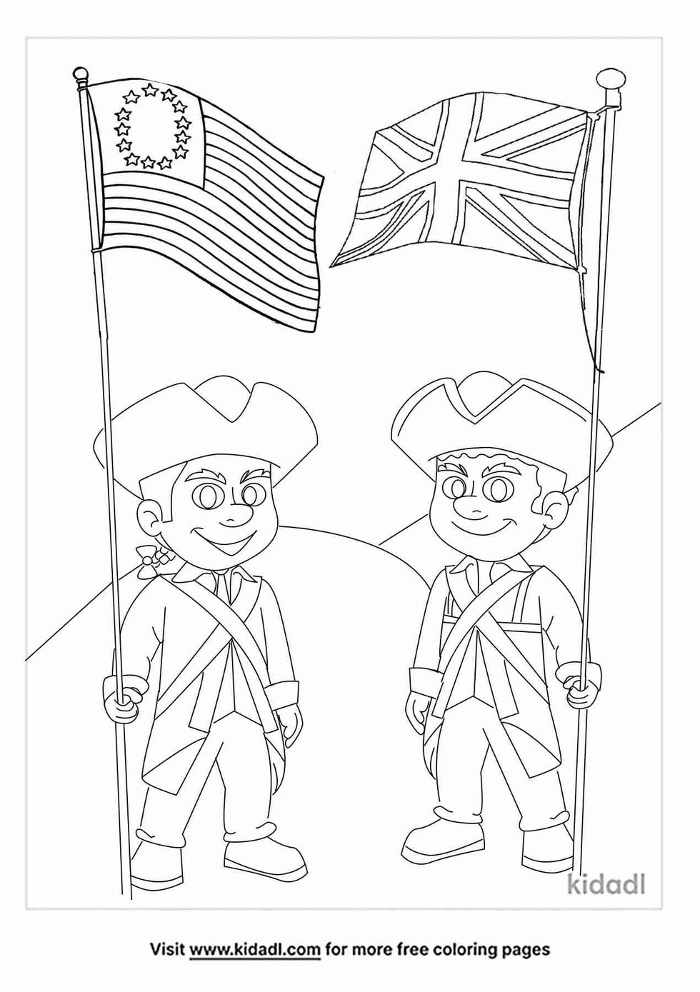 Battle Of Bunker Hill Coloring Page